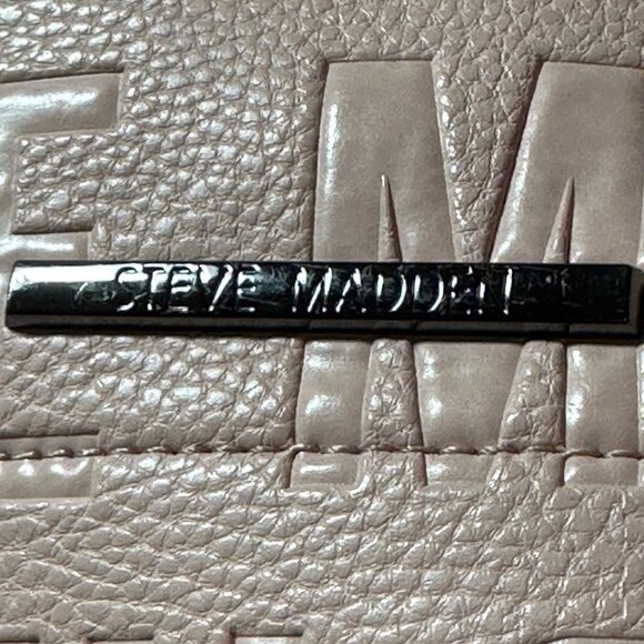 Steve Madden Logo Backpack Shoulder Bag Purse Blush Pink - Picture 7 of 12